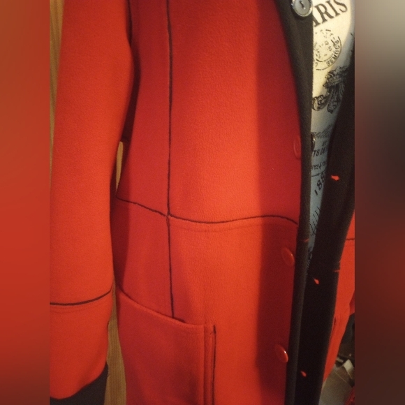 Susan Graver Weekend Fleece Jacket Red /Black/XL Reversible - Picture 2 of 13